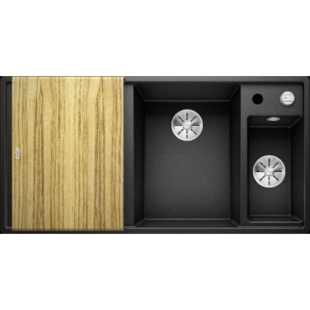 Blanco AXIA III 6 S InFino sudoper, daska drvo, bazen desno