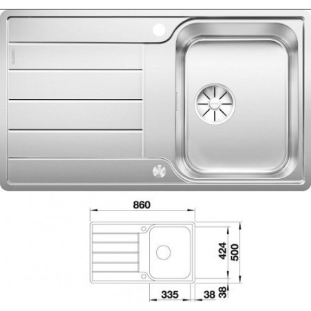 Blanco CLASSIMO 45 S-IF sudoper 525330