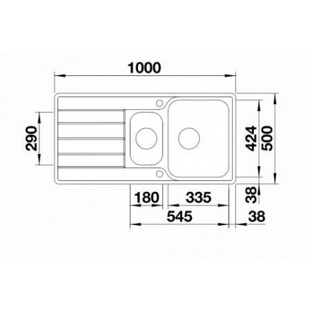 Blanco CLASSIMO 6 S-IF sudoper 525329