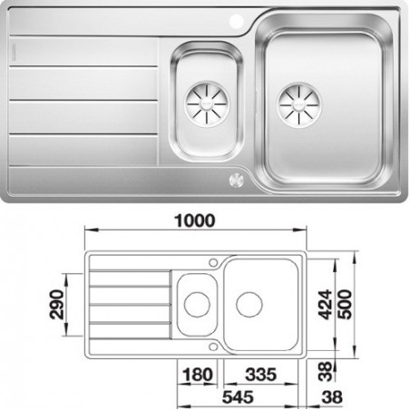 Blanco CLASSIMO 6 S-IF sudoper 525328