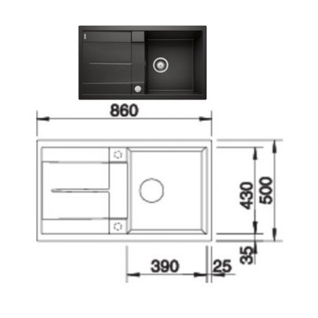 BLANCO sudoper METRA 5 S   525918