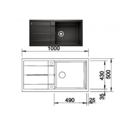 BLANCO sudoper METRA XL 6 S   525930
