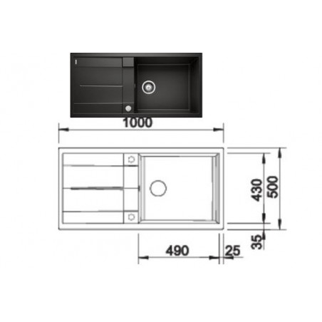 BLANCO sudoper METRA XL 6 S   525931