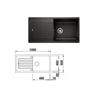 BLANCO sudoper ZIA XL 6 S   526024