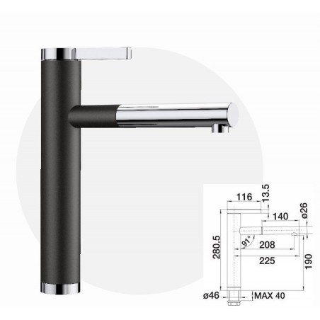 BLANCO slavina LINEE-S   526171