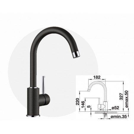 BLANCO slavina MIDA  526145