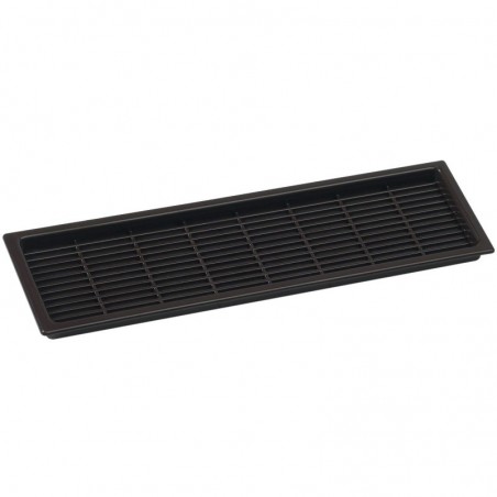 Unut. kutna ventilacijska rešetka, dulj. 222 mm, šir. 57 mm, plastika, smeđa