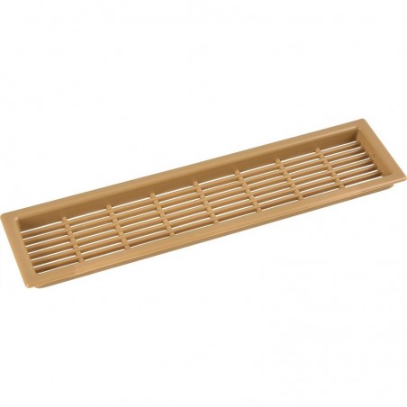 Unut. kutna ventilacijska rešetka, dulj. 171 mm, šir. 42 mm, plastika, bež