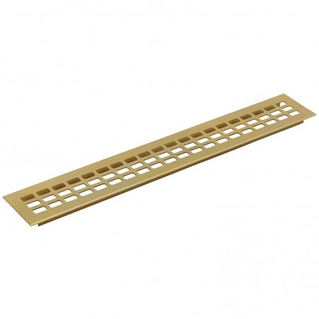Ventil. rešetka, duljina 800 mm, šir. 60 mm, aluminij zlatno eloksirana