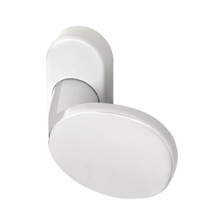 Euroline Kugla 65 x 50 mm - sa ovalnom rozetom, zakrivlljena, aluminij bijela