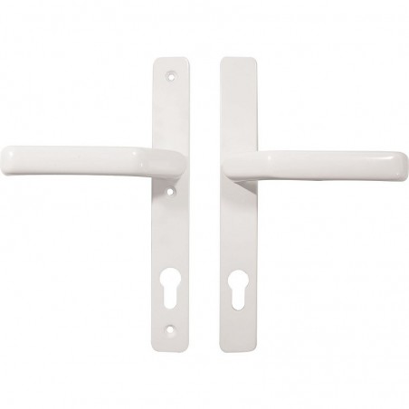 FKS garnitura kvaka - sa štitom PZ92, 80, aluminij bijela RAL 9016