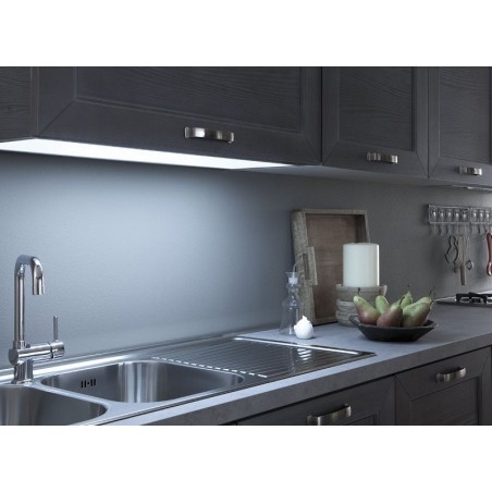 L & S LED svjetlosna polica Paris, 1162mm, 4000K, efekt nehrđajućeg čelika