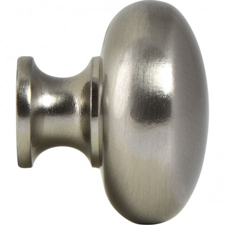 Gumb Pallas, ø 32 mm, dubina 27 mm, lijevani cink, poniklano mat