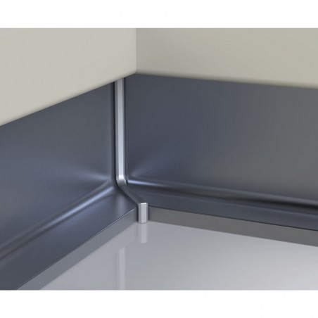 Unutarnji kutnik za C-profil - Gola, plastika boja aluminija