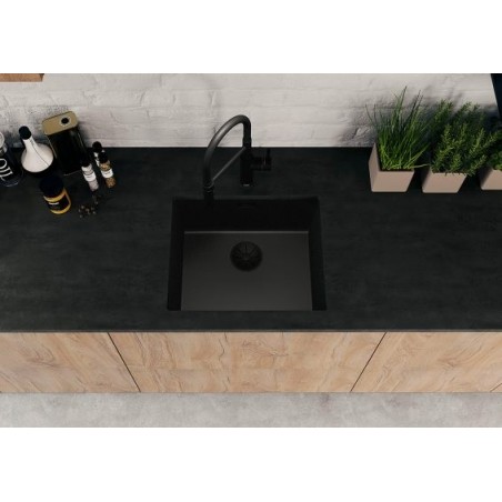 BLANCO SUBLINE 500-U Black Edition InFino sudoper 526340