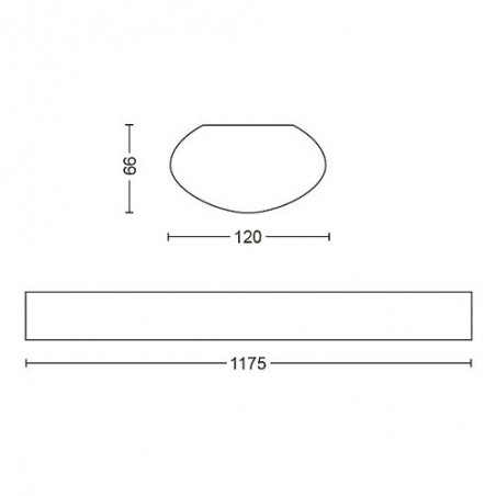 Philips LED AQUALINE 50W 4000K stropna svjetiljka 3124731P3