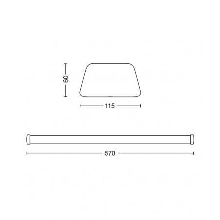 Philips LED SOFTLINE 25W 4000K zidna svjetiljka 3124631P3