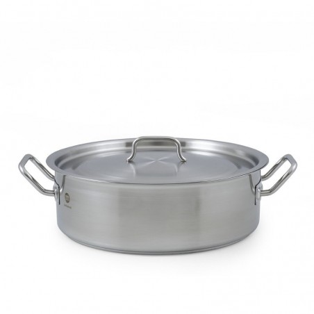 Metalac POSUDA PLITKA PROFESSIONAL INOX 38cm / 20,00 lit.