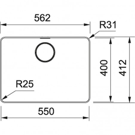 Franke Mythos MYX 210-55 sudoper inox, slim rub