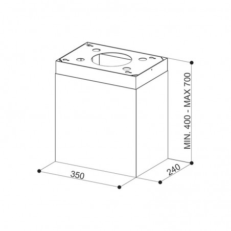 Faber Dimnjak isola H450-590 bijela mat – 112.0516.428
