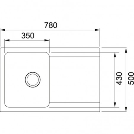 Franke OID 611-78 sudoper TECTONITE