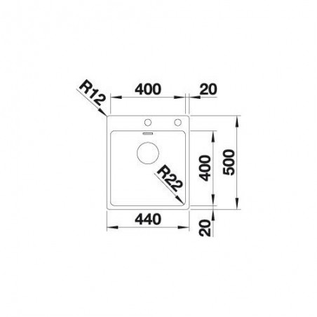 Blanco ANDANO 400-IF/A InFino sudoper 525244