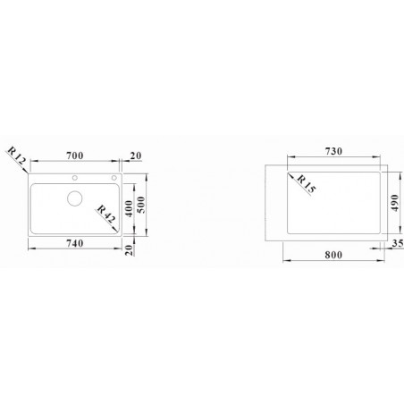 Blanco SOLIS 700-IF/A sudoper 526127