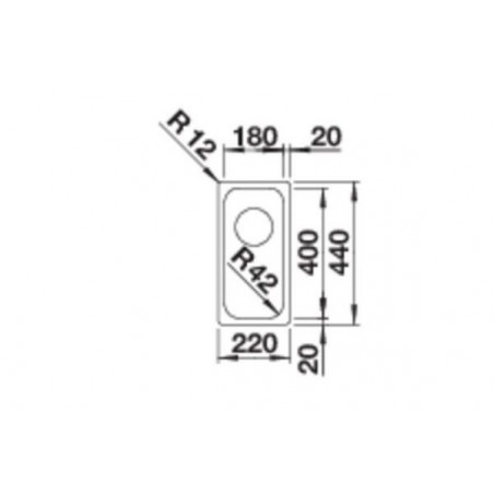 Blanco SOLIS 180-IF sudoper 526114