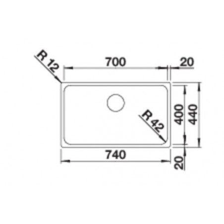 Blanco SOLIS 700-IF sudoper 526126