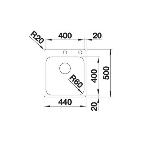 Blanco SUPRA 400-IF/A  sudoper 526352
