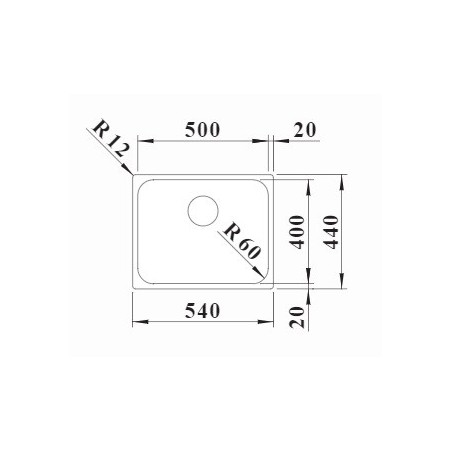 Blanco SUPRA 500-IF sudoper 526351