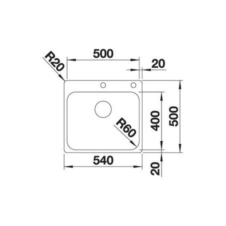 Blanco SUPRA 500-IF/A sudoper 526354