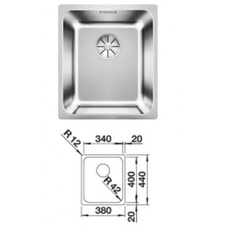 Blanco SOLIS 340-U sudoper 526115