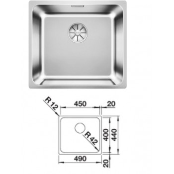 Blanco SOLIS 450-U sudoper 526120