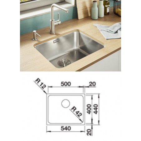 Blanco SOLIS 500-U sudoper 526122