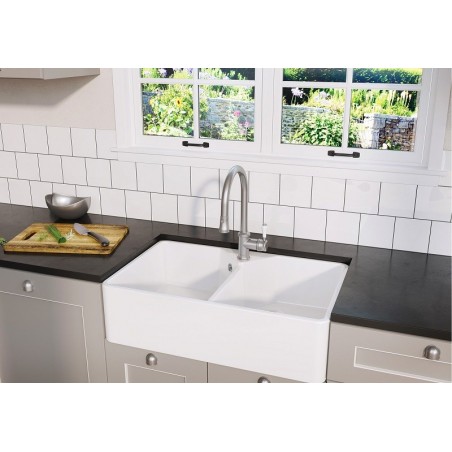 Blanco VILLAE DOUBLE FARMHOUSE sudoper KERAMIKA 525164
