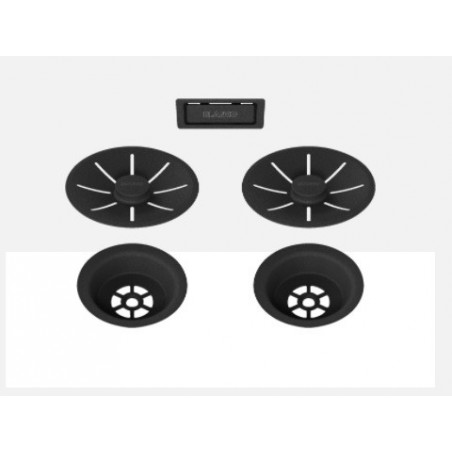 BLANCO BLACK EDITION InFino set za dva korita 239979