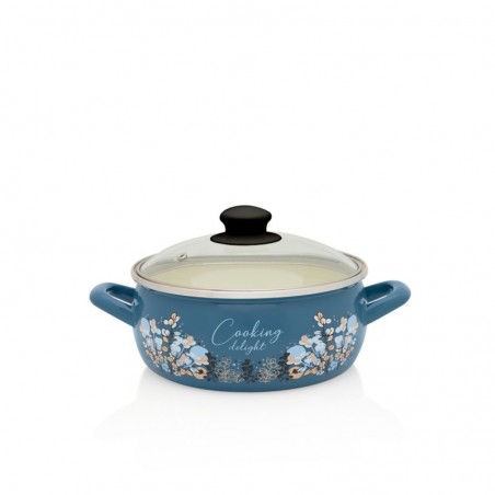 Metalac POSUDA PLITKA PRINC DEKOR BLUE COOKING 16cm / 1,60lit
