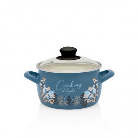 Metalac POSUDA DUBOKA PRINC DEKOR BLUE COOKING 16cm / 2,40 lit.