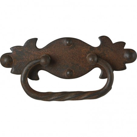Preklopna ručkica Forger bez rupe za ključ,razm.rupa 40mm,Š115mm,željezo antik