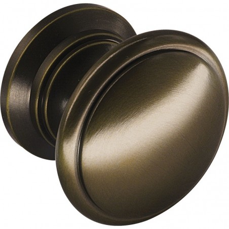 Gumb Yonkers, ø 32 mm, dubina 26 mm, patinirani mesing