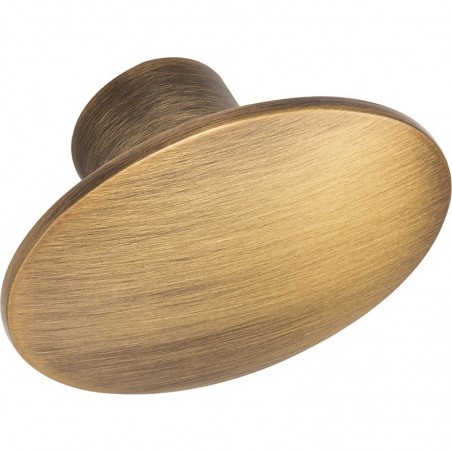 Gumb za namještaj Dome 50x36 mm, lijevani cink mesing antik