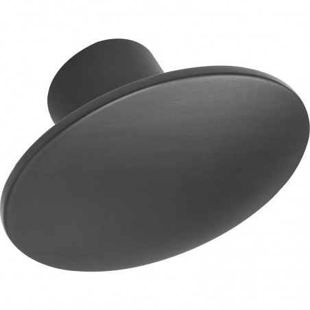 Gumb za namještaj Dome 50x36 mm, lijevani cink crna mat