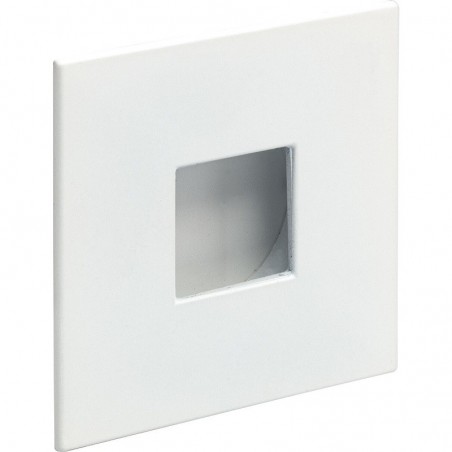 Ukopna ručkica Geometric kvadratna 73x73, upušt. ø 45 mm, cink bijela mat