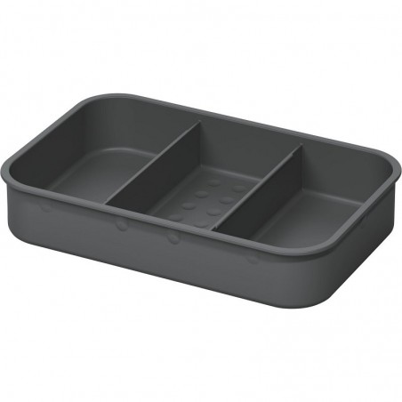 NINKA posuda s 3-str. podjelom mala eins2top, za posude 4,2L/5,5/8L,tamno siva