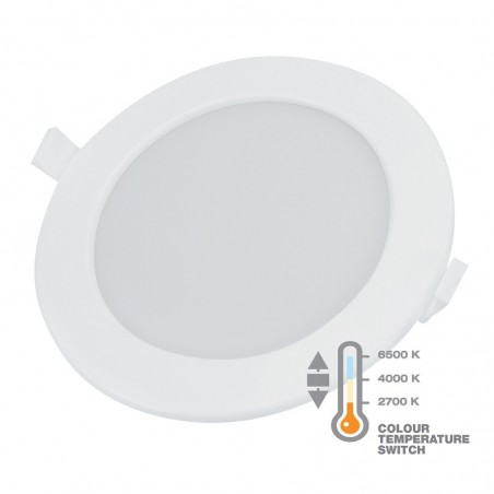 Commel LED panel 12W, okrugli ugradbeni, CCT sklopka, 170 mm  337-314