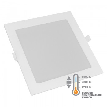 Commel LED panel 12W, kvadratni ugradbeni, CCT sklopka, 170 mm 337-414