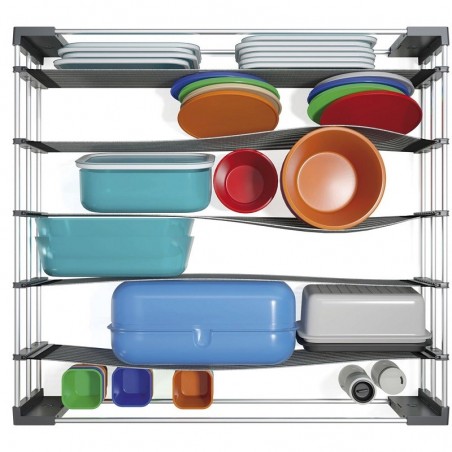 Organizacijski element SpaceFlexx, 472x130x472 mm plastika tamno siva