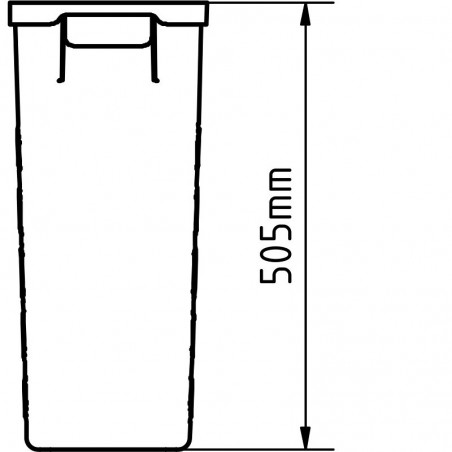 Izvlačna košara za rublje Laundry 40 l, plastika/čelik, bijela