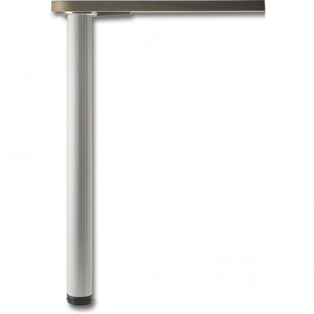 Noga stola Aluminia ø 80 mm, duljina 690 mm, alum. srebrne boje, rebrasti
